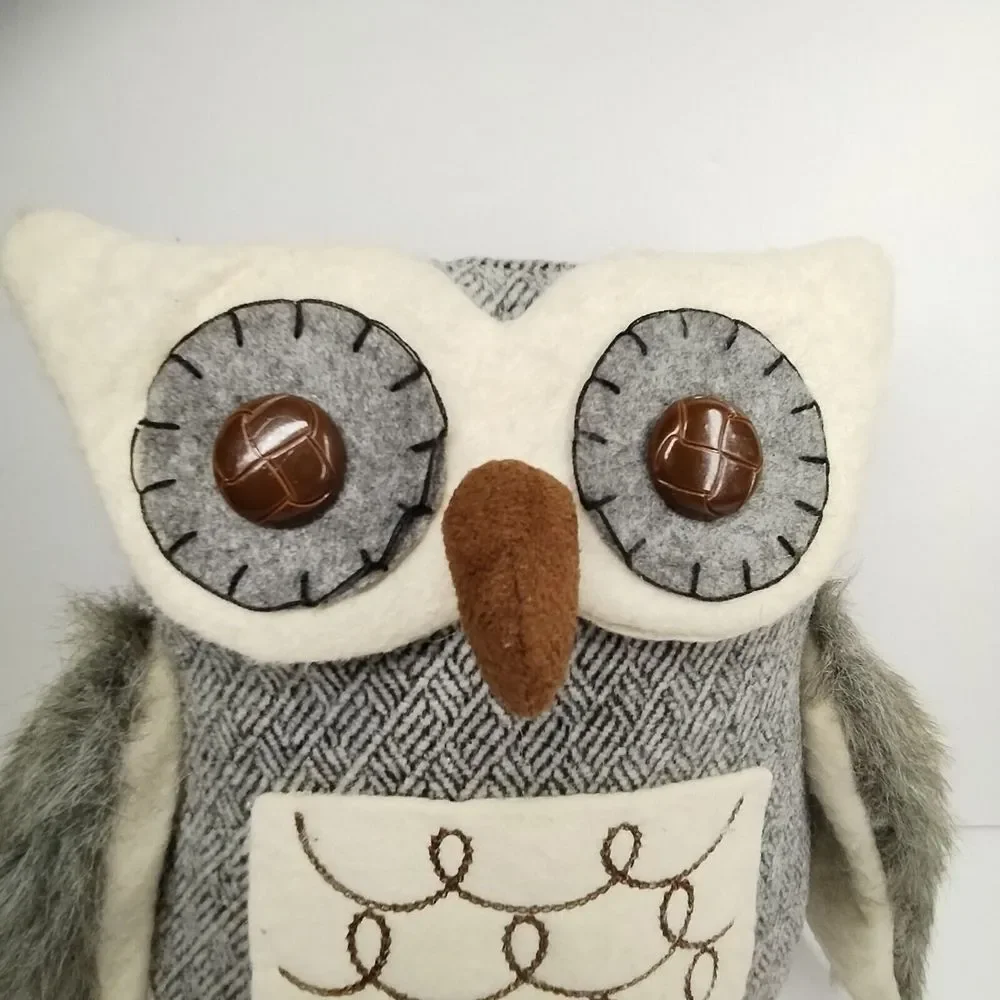 Kohl's‎ Plush Owl Weighted Brown Autumn 10.5
